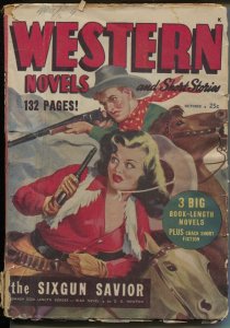 Western Novels & Short Stories-pulp-western thrills-Jocelyn-Floren-G/VG