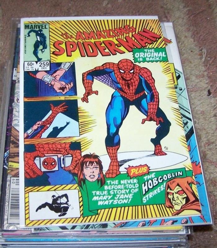 Amazing Spider-Man comic # 259  1984, Marvel hobgoblin+origin of  mary jane  KEY