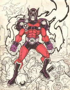 Orion from Jack Kirby's Fourth World Color Commission - art by Paris Cullins