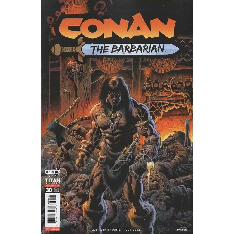 Conan the Barbarian (2023) #30 NM Kyle Hotz Variant Cover Titan Comics