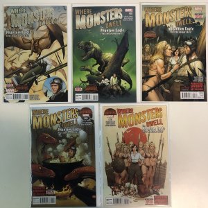 Where Monsters Dwell (2015) Complete Set # 1-5 (VF/NM) Marvel Comics