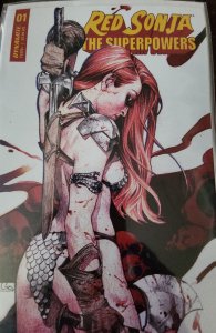 Red Sonja: The Superpowers #1 Comic Tom Cover (2021)