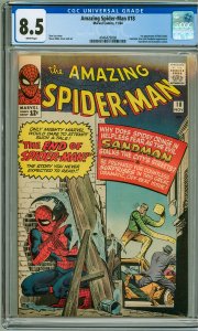 The Amazing Spider-Man #18 (1964) CGC 8.5! 1st Appearance of Ned Leeds!