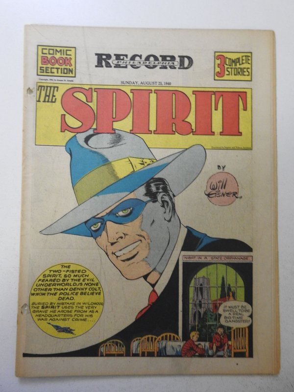 The Spirit #13 (1940) Newsprint Comic Insert Rare!