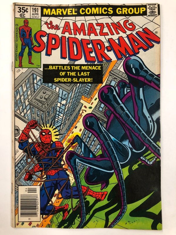 SPIDER-MAN 191 (Apr 1979) Art By Al Milgrom FINE PLUS Spider Slayer is back