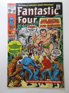 Fantastic Four #102 (1970) Guest Starring The Sub-Mariner! Sharp VG Condition!