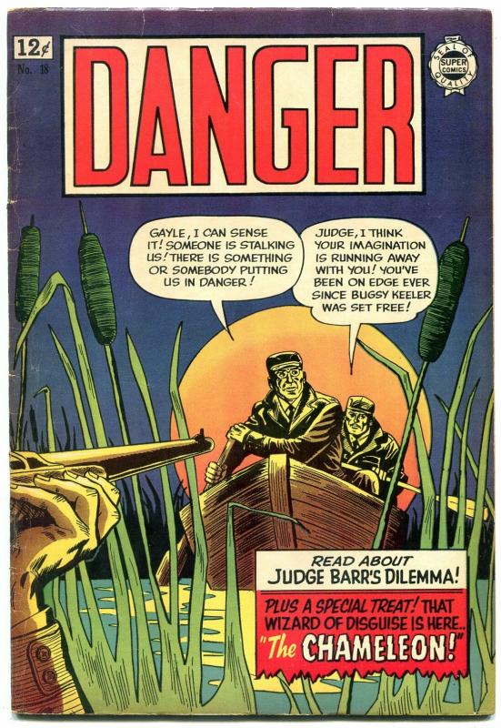Danger #18 1964-Super Golden Age reprints- Annie Oakley- LB Cole FN
