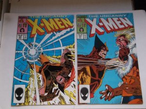 MARVEL: UNCANNY X-MEN # 221(1ST MR SINISTER)+ 222(WOLFIE VS SABRETOOTH), KEYS!!!