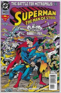 Superman  : Man of Steel   # 34 VF/NM (Battle for Metropolis)