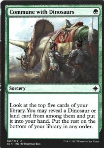 Magic the Gathering: Rivals of Ixalan - Commune with Dinosaurs