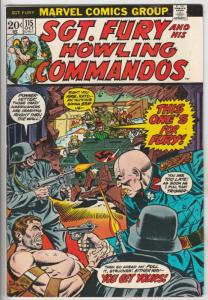 Sgt. Fury and His Howling Commandos #115 (Oct-73) FN+ Mid-High-Grade Sgt. Fur...