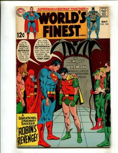 WORLDS FINEST COMICS #184 (5.0) ROBIN'S REVENGE!! 1969