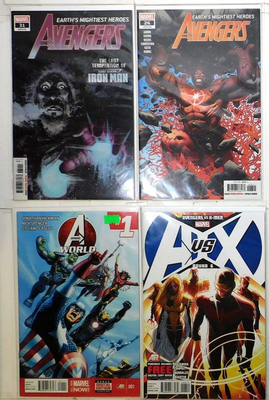 Avengers Lot of 4 #26, 31, Vs. X-Men 6, World 1 (2012) Marvel Comics 1st Print