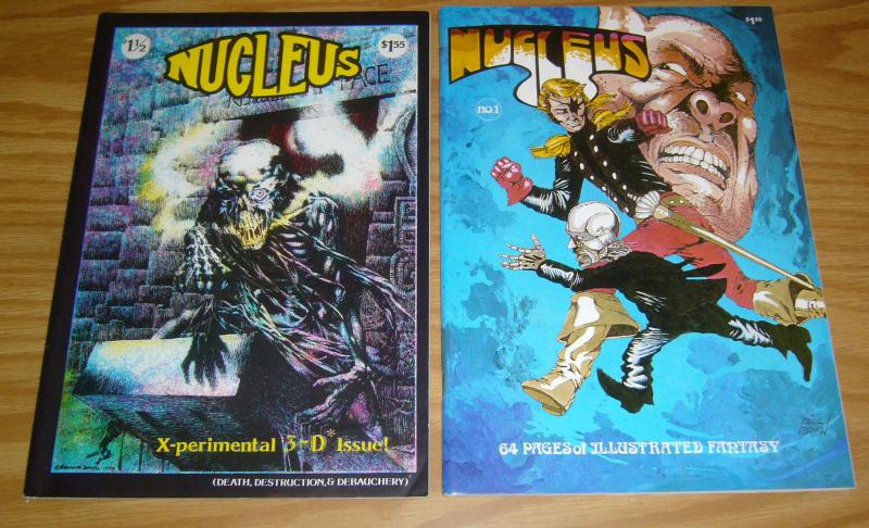 Nucleus #1 & 1½ VF/NM underground comix - dave sim - cerebus - messner-loebs 