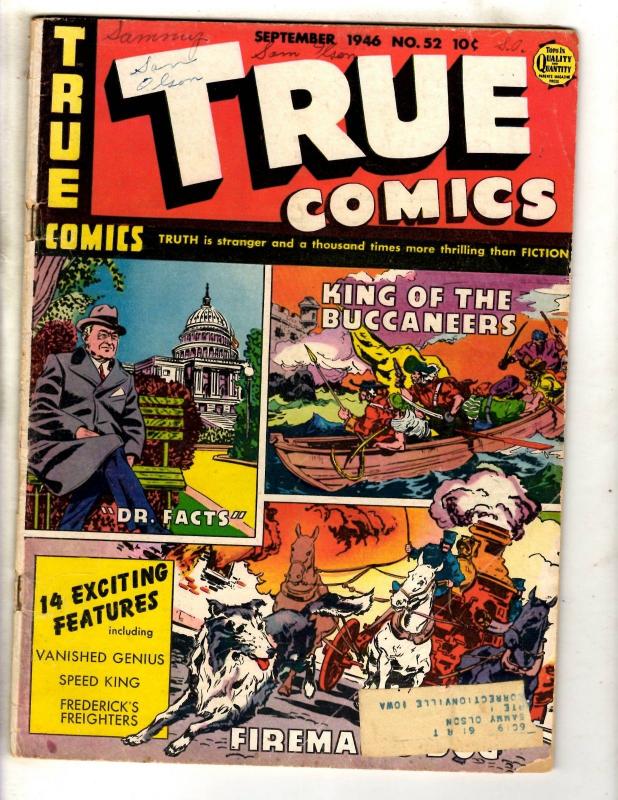 True Comics # 52 VG Top Quality Comic Book Golden Age Buccaneers Genius JL10