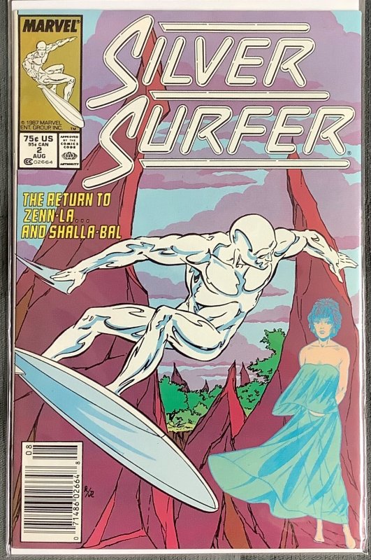 Silver Surfer #2 Newsstand Edition (1987, Marvel) VF/NM (9.0)