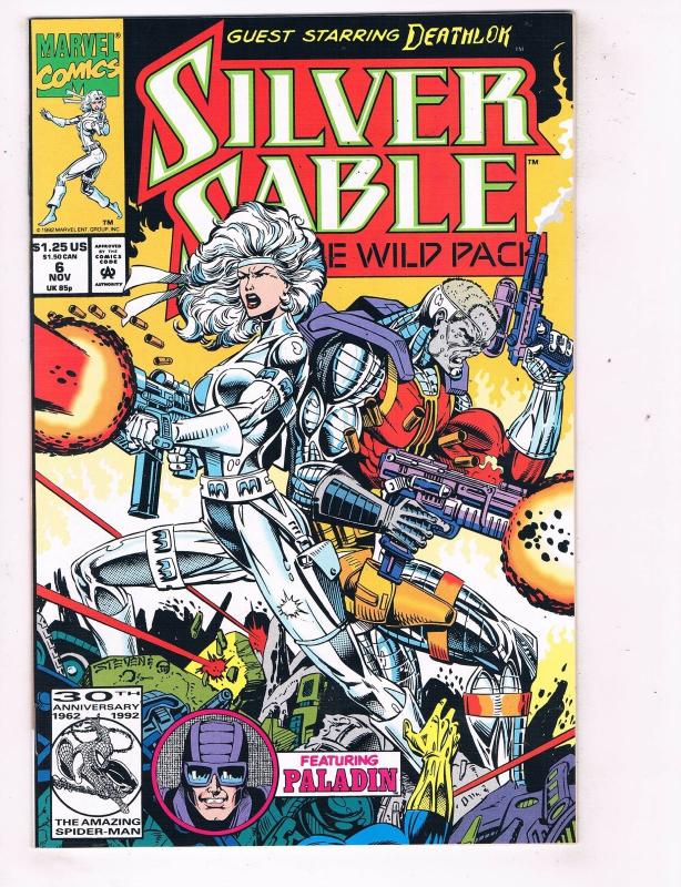 Silver Sable and the Wild Pack (1992) #6 Marvel Comic Book Paladin HH4 AD38