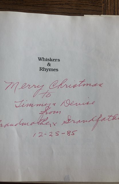 Whiskers&Rhymes,Lobel,1985,1st Ed,48p