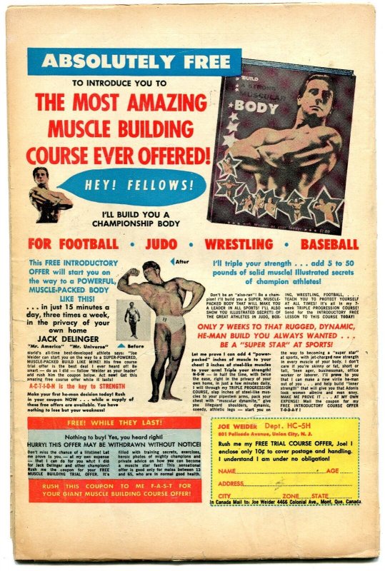 WARFRONT #4HARVEY PUBS VIOLENT ART & STORIES 1958 KOREA VG