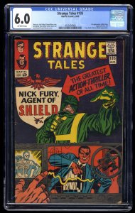 Strange Tales #135 CGC FN 6.0 Off White 1st Appearance Nick Fury! Shield!