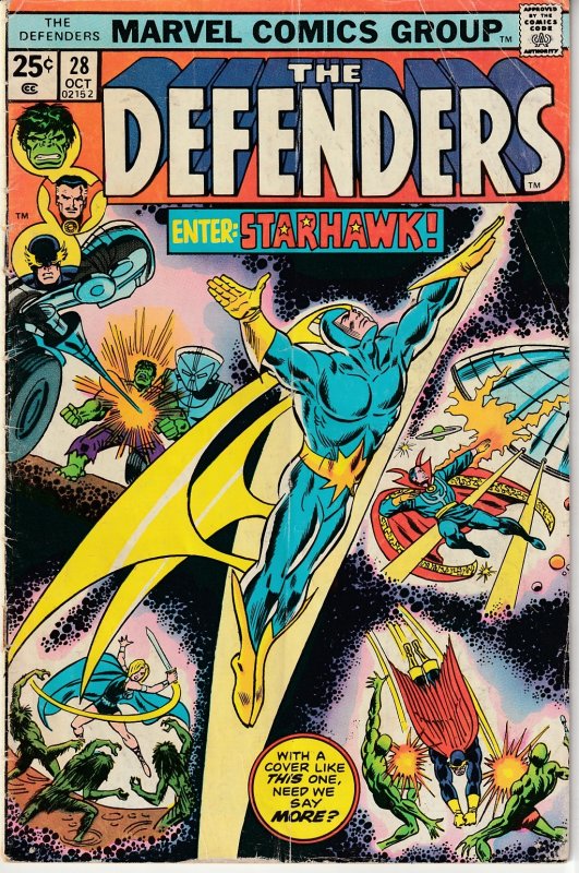 Defenders(vol. 1) # 28 Guardians of The Galaxy ! 1st Full app. of Starhawk