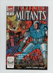 New Mutants #91 - Cable Cover - (Grade 6.0) 1990