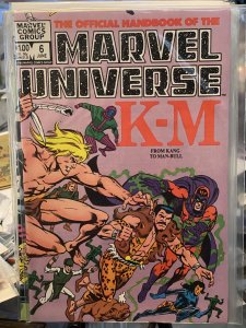 The Official Handbook of the Marvel Universe #6 (1983)