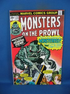 MONSTERS ON THE PROWL 28  F  MARVEL 1974