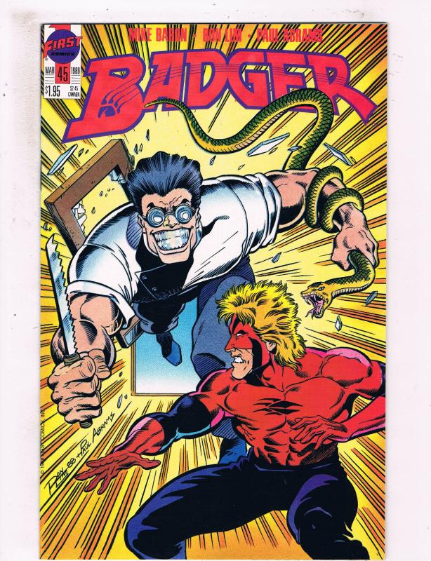 Badger #45 VF First Comics Comic Book Baron DE25