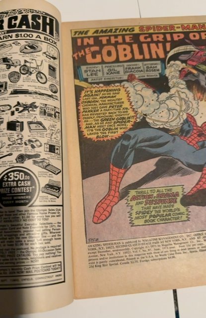 The Amazing Spider-Man #97 (1971)drug issue no CCA stamp