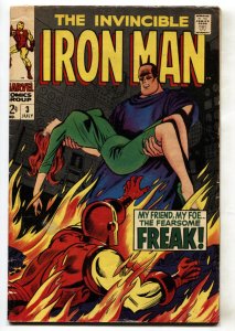 IRON MAN #3 1968-Silver-Age-Marvel Comic Book VG