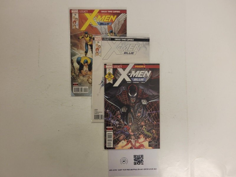 3 X-Men Blue Marvel Comic Books #19 20 21 52 TJ42
