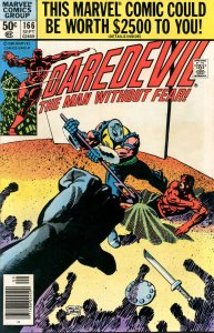 Daredevil #166 (Mark Jewelers) FN ; Marvel | Frank Miller