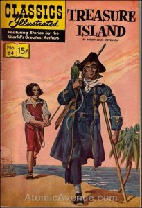 Classics Illustrated (Gilberton) #64 (11th) FN ; Gilberton | Treasure Island HRN