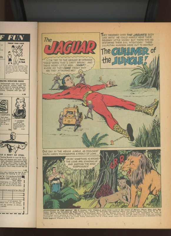 (1961) Adventures of the Jaguar #2: SILVER AGE! COMBINED SHIPPING! (4.0/4.5)