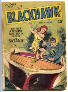 Blackhawk #21  1948 - Quality  -G+ - Comic Book