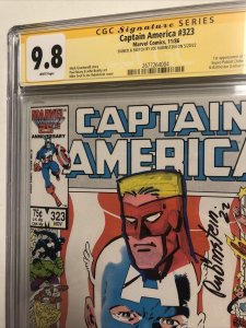 Captain America (1986)#326 (CGC 9.8 SS WP) Signed Joe Rubinstein