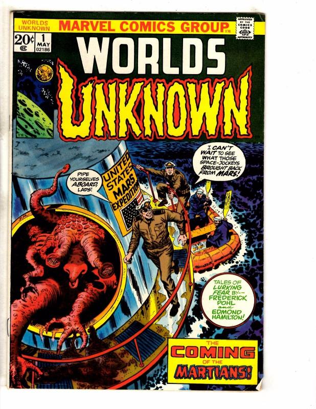 World's Unknown # 1 FN Marvel Comic Book Horror Fear Mystery Suspense J250