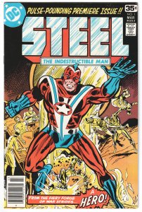 Steel, the Indestructible Man #1 (1978) Steel [Key Issue]