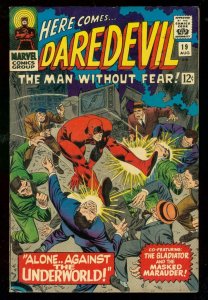 DAREDEVIL #19 1966-MARVEL COMICS- GLADIATOR- FN