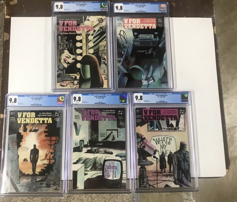 V For Vendetta 1 2 3 4 5 6 7 8 9 10 1-10 Complete 1st Print Cgc 9.8