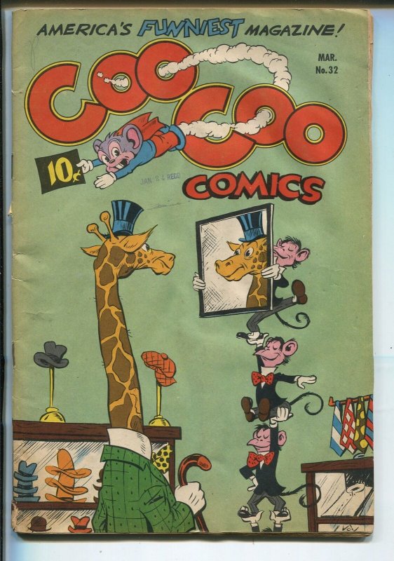 Coo Coo #32 1947-Thrilling-wacky art-Super Mouse-VG MINUS