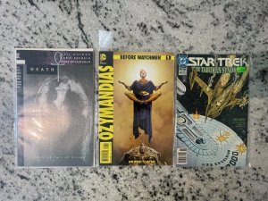 3 DC Comic Books Star Trek 40 + Ozymandias # 1 + Death # 3 Vergito Lucif 25 J816