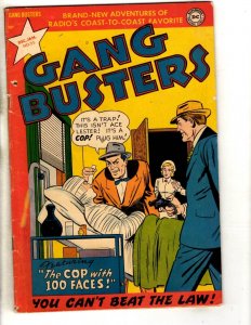 Gang Busters # 25 FN- DC Golden Age Comic Book Cop With 1000 Faces JL3 