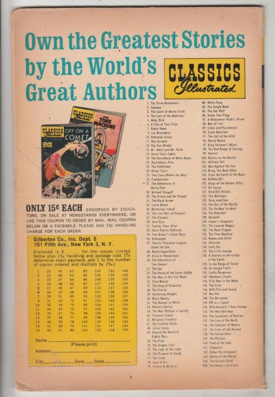 Classics Illustrated #110 (Jan-62) FN- Mid-Grade Sherlock Holmes, Doctor Watson