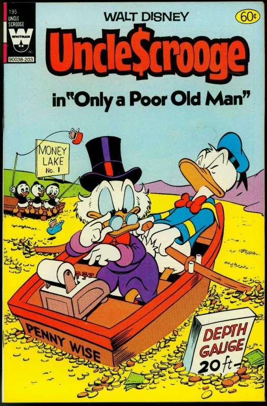 UNCLE SCROOGE #195 WHITMAN FIRST ISS REPRINT CARL BARKS VF+ 