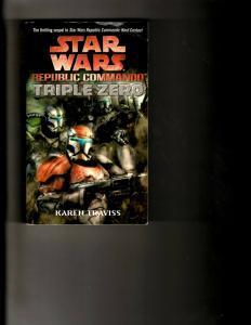 3 Books Star Wars Death Star, Luke Skywalker, Republic Commando Triple Zero J392