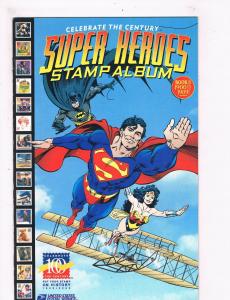 Super Heroes Stamp Album # 1 VF DC/USPS Comic Books Superman Batman Flash!! SW10