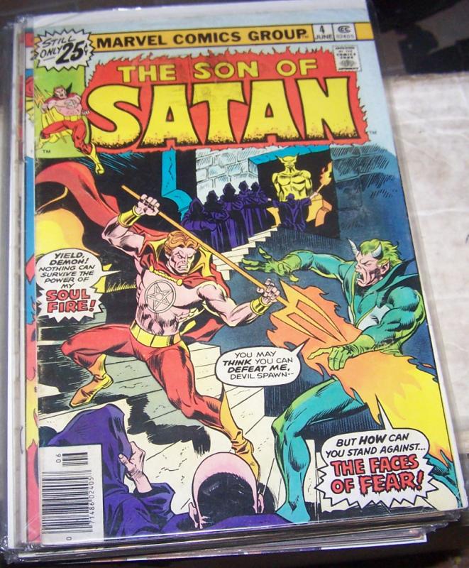 son of satan # 4 1975 marvel damien hellstorm  soulfire