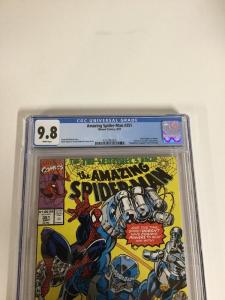 Amazing Spider-Man 351 Cgc 9.8 White Pages Mark Bagley Art Begins